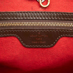 Louis Vuitton Damier Hampstead PM Tote Bag Brown Leather — view 6