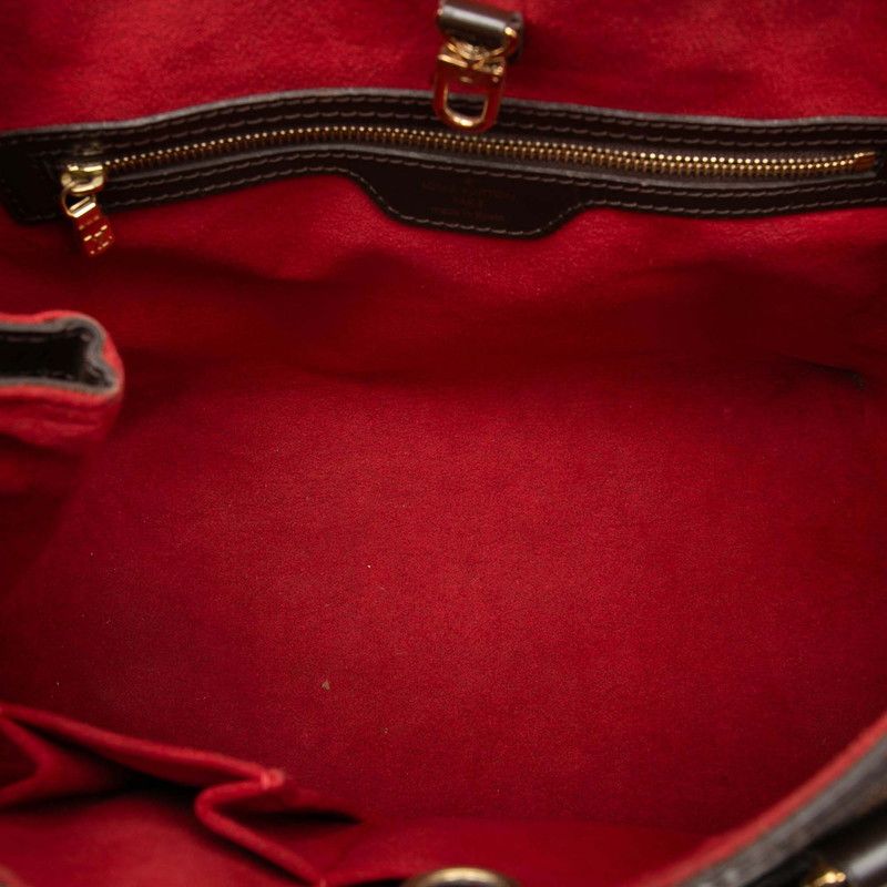Louis Vuitton Damier Hampstead PM Tote Bag Brown Leather — view 4