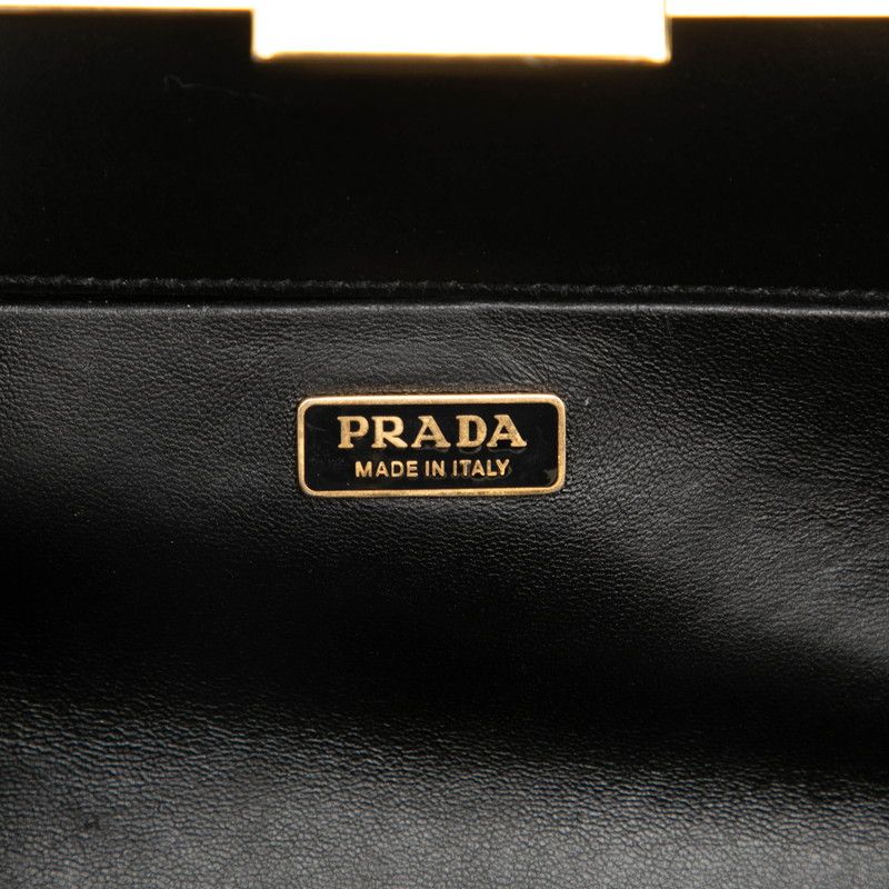 Prada Crossbody Shoulder Bag Black Saffiano Leather — view 5