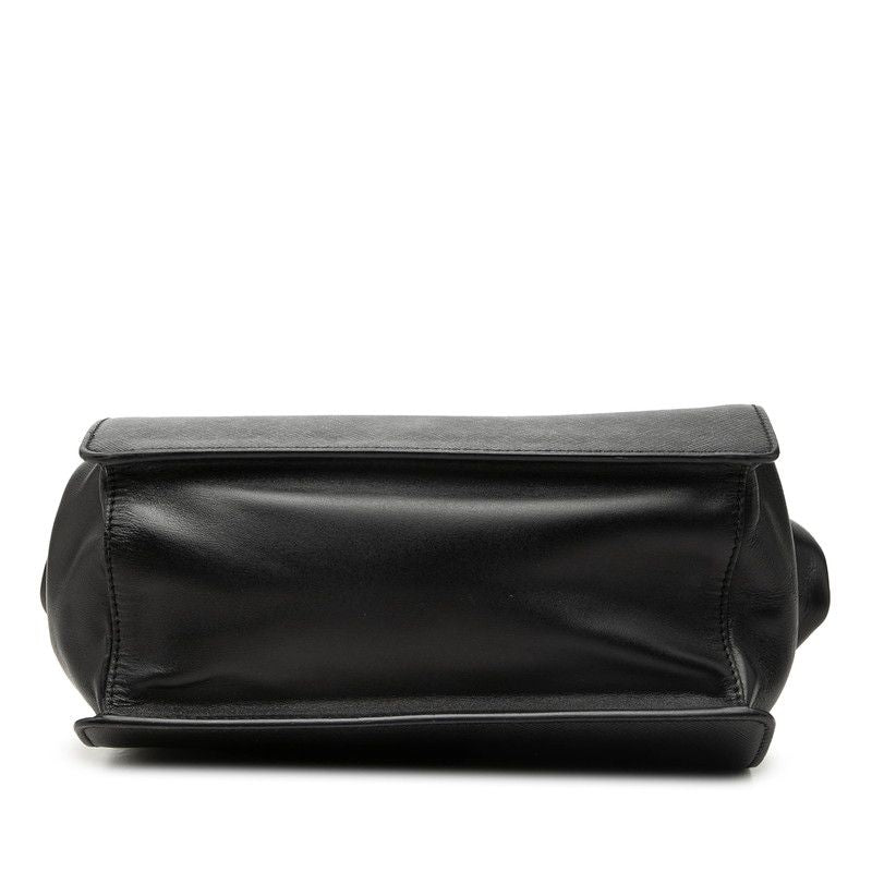 Prada Crossbody Shoulder Bag Black Saffiano Leather — view 3