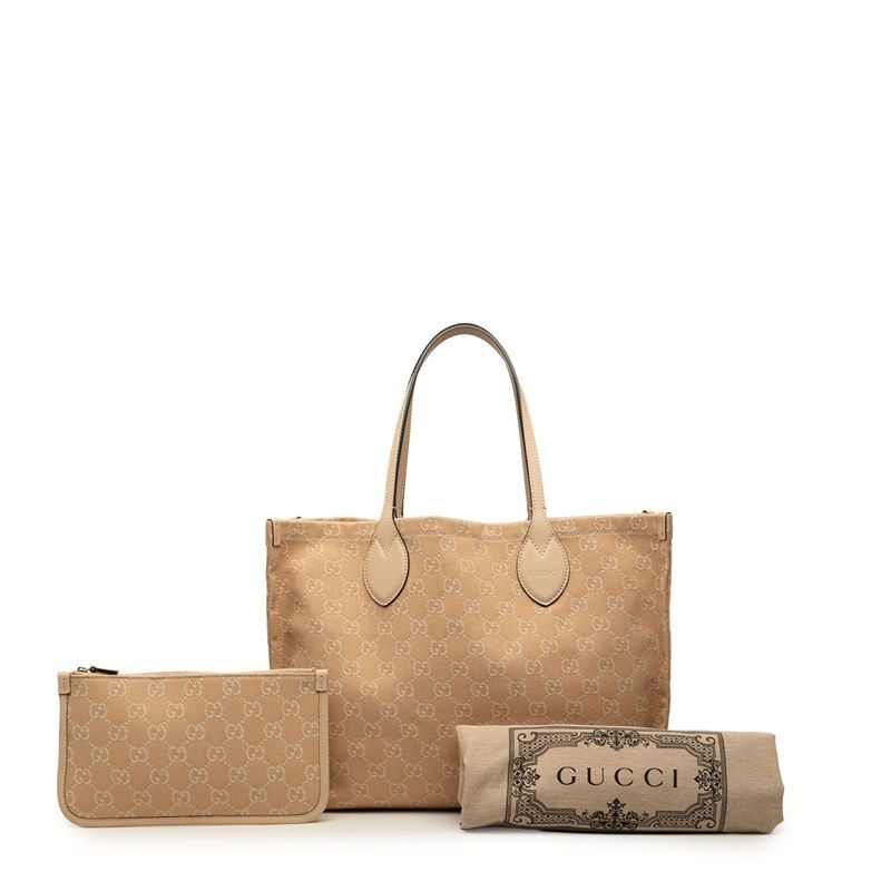 Gucci GG Canvas Tote Shoulder Bag Pink — view 7