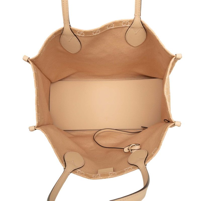 Gucci GG Canvas Tote Shoulder Bag Pink — view 4