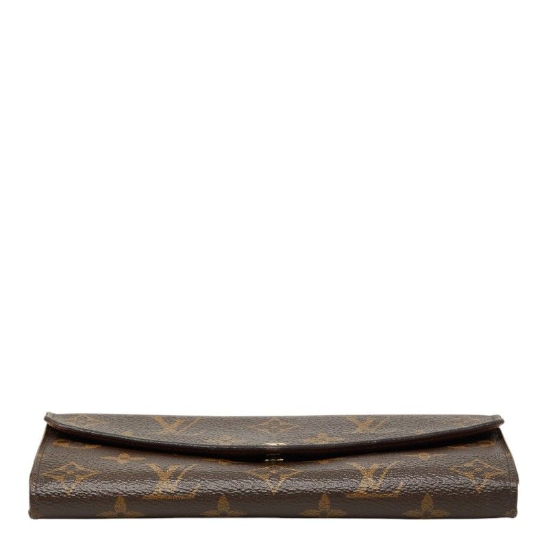 Louis Vuitton Monogram Portefeuille Sarah Wallet Brown Leather — view 3