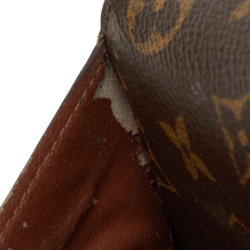 Louis Vuitton Monogram Portefeuille Sarah Wallet Brown Leather — view 8