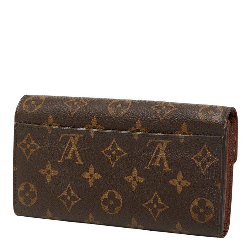Louis Vuitton Monogram Portefeuille Sarah Wallet Brown Leather — view 2