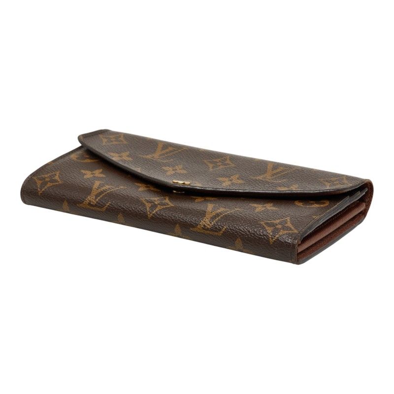 Louis Vuitton Monogram Portefeuille Sarah Wallet Brown Leather — view 4