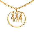 Chanel Logo Necklace Gold Plated