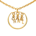 Chanel Logo Necklace Gold Plated