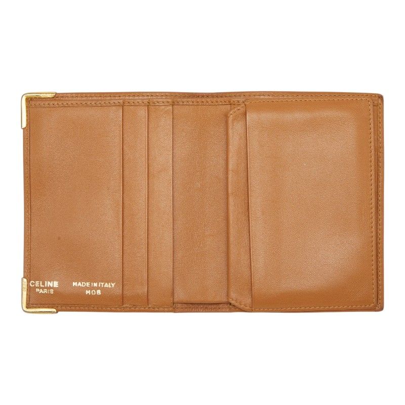 Celine Macadam Bifold Wallet Brown Leather — view 4