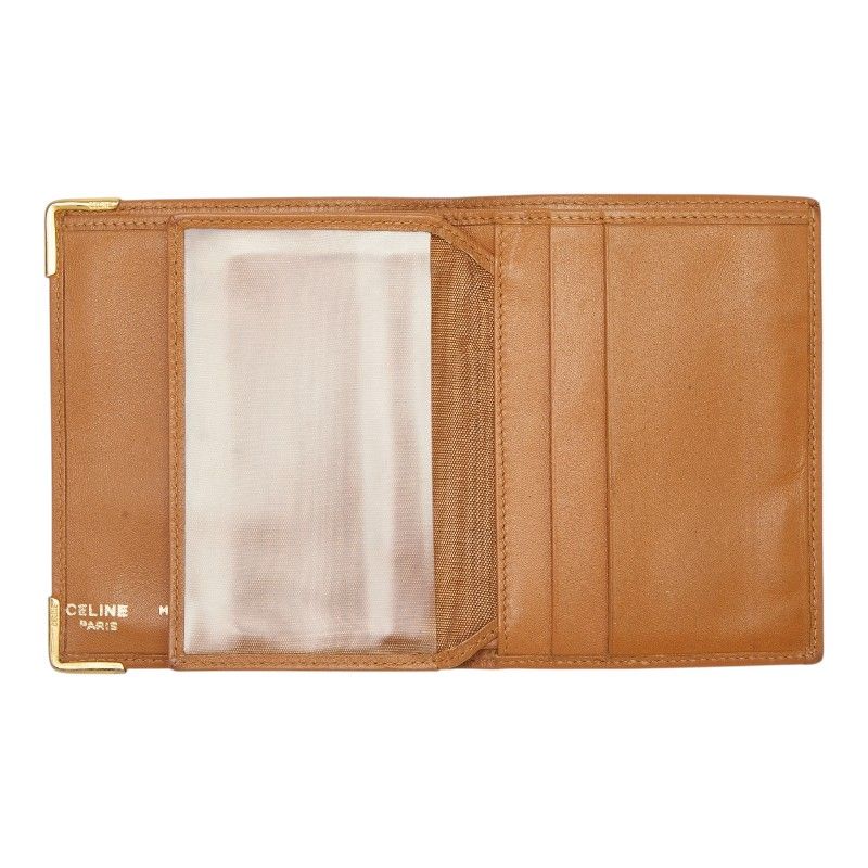Celine Macadam Bifold Wallet Brown Leather — view 5