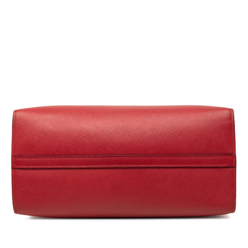 Prada 2-Way Shoulder Bag Red Leather — view 3