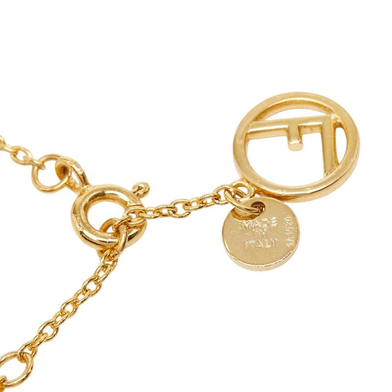 Fendi Chain Pendant Gold Plated Rhinestone — view 6