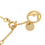 Fendi Chain Pendant Gold Plated Rhinestone — view 6
