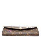 Louis Vuitton Monogram Vivienne Portefeuille Sarah Wallet Brown — view 3