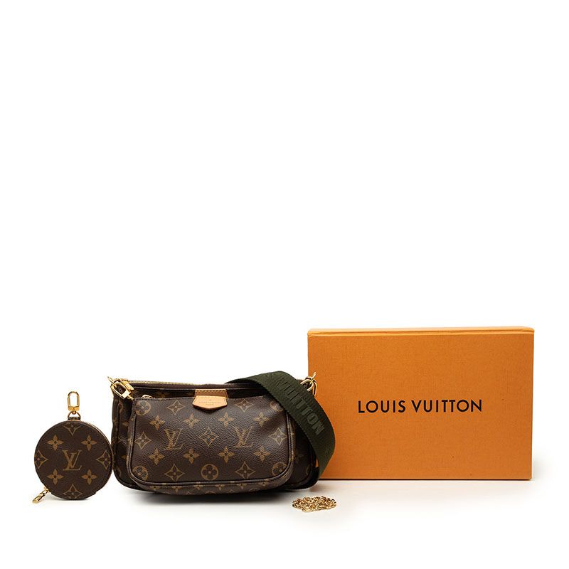 Louis Vuitton Roi Monogram Multy Pochette Soir Shoulder Bag 2-Way Brown — view 7
