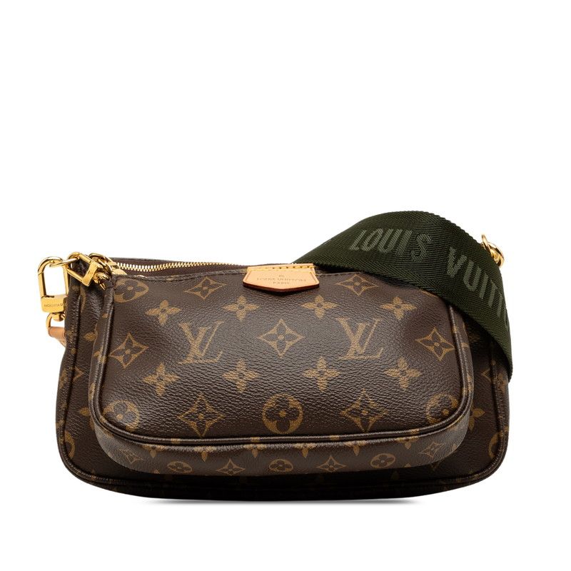 Louis Vuitton Roi Monogram Multy Pochette Soir Shoulder Bag 2-Way Brown