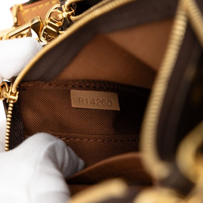 Louis Vuitton Roi Monogram Multy Pochette Soir Shoulder Bag 2-Way Brown — view 6