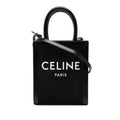 Celine 2-Way Shoulder Bag Black Canvas Leather