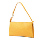 Louis Vuitton Epi Pochette Soir Pouch Handbag Tassiriyellow Leather — view 2