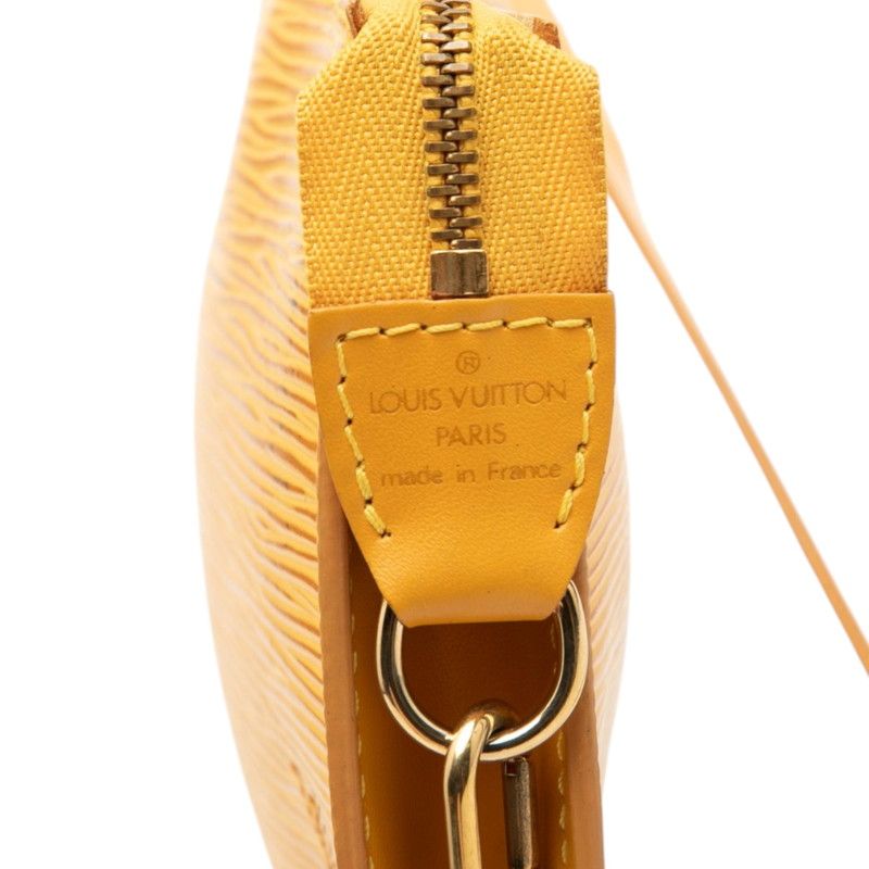 Louis Vuitton Epi Pochette Soir Pouch Handbag Tassiriyellow Leather — view 5