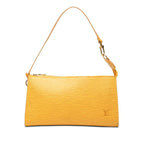 Louis Vuitton Epi Pochette Soir Pouch Handbag Tassiriyellow Leather