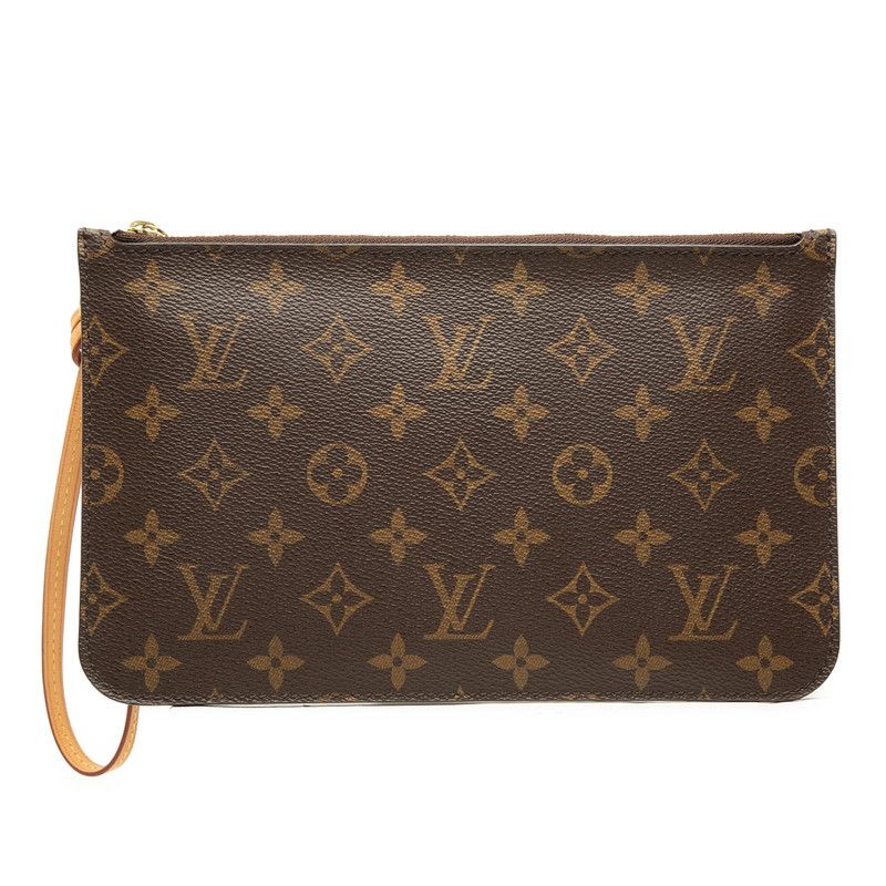 Louis Vuitton Pouch Brown Leather
