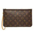 Louis Vuitton Pouch Brown Leather