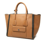 Prada 2-Way Brown White Saffiano Leather Shoulder Bag — view 2
