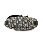 Dior Trotter Saddle 2-Way Shoulder Bag Navy Beige Canvas Leather — view 3
