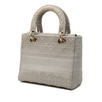 Dior Cannage Delight 2-Way Shoulder Bag Gray Canvas — view 2