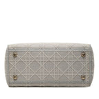 Dior Cannage Delight 2-Way Shoulder Bag Gray Canvas — view 3
