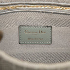 Dior Cannage Delight 2-Way Shoulder Bag Gray Canvas — view 5