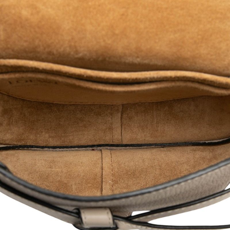 Loewe Roebe Gramgram Gate Mini Crossbody Shoulder Bag Beige Leather — view 4