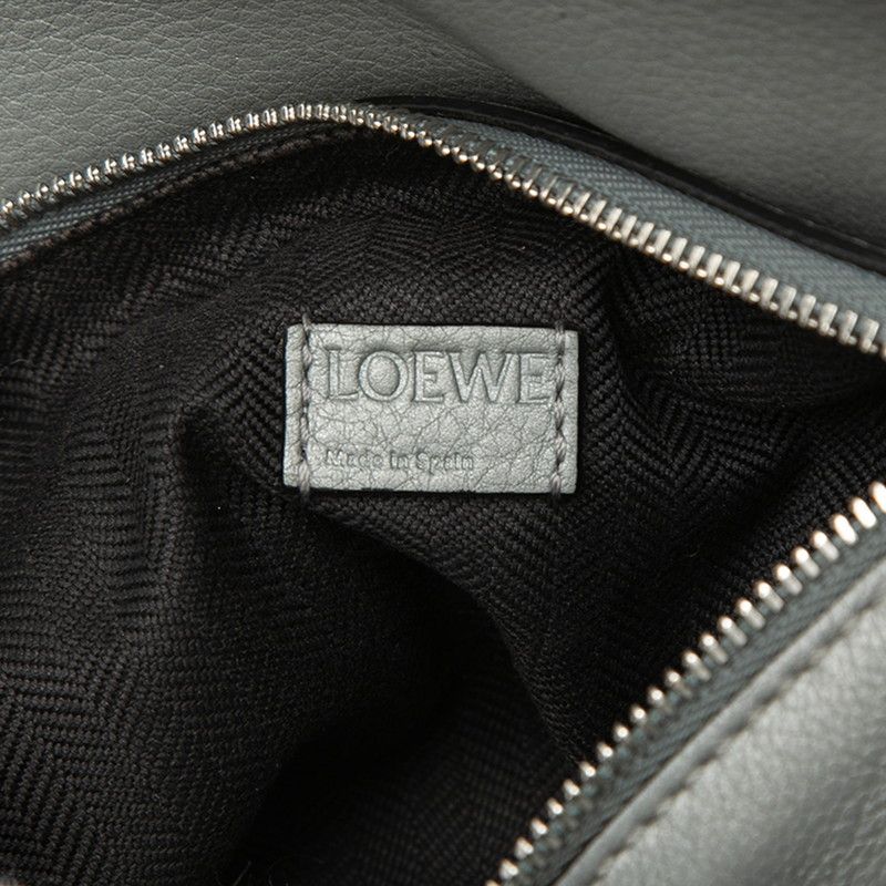 Loewe Puzzlebag Mini 2-Way Shoulder Bag Gray Leather — view 5