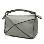 Loewe Puzzlebag Mini 2-Way Shoulder Bag Gray Leather — view 2