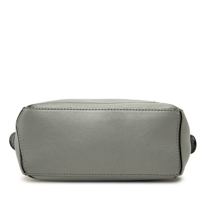 Loewe Puzzlebag Mini 2-Way Shoulder Bag Gray Leather — view 3