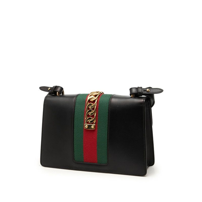 Gucci Black Leather Shoulder Bag — view 2