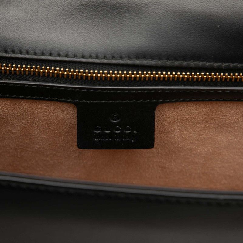 Gucci Black Leather Shoulder Bag — view 7