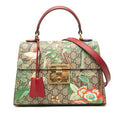 Gucci GG Supreme Tian 2-Way Shoulder Bag Beige Multicolor Leather