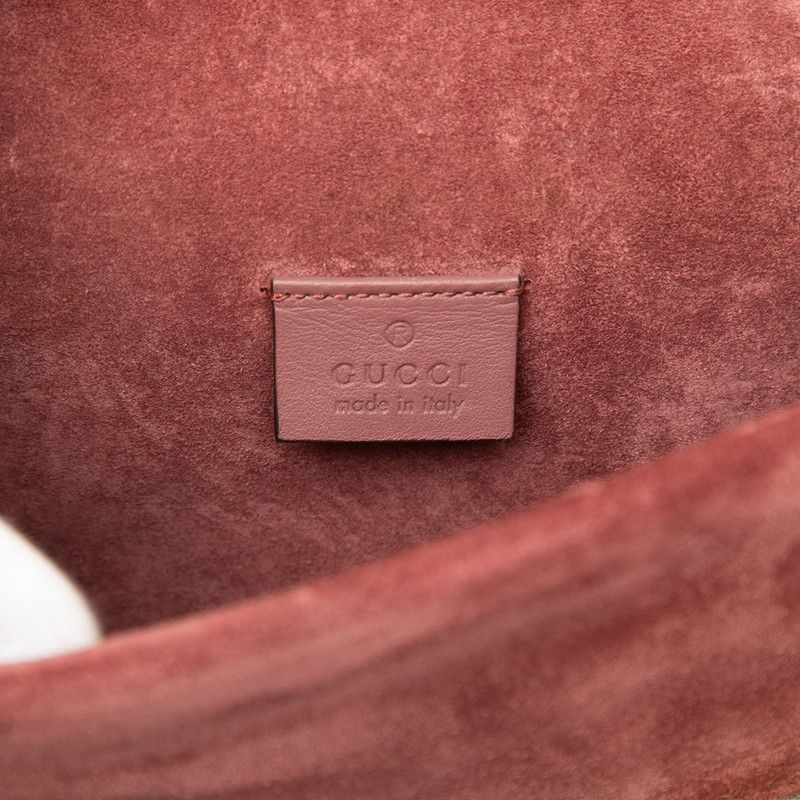 Gucci GG Blue Mus Dionysos Chain Shoulder Bag Beige Bordeaux Suwade — view 5