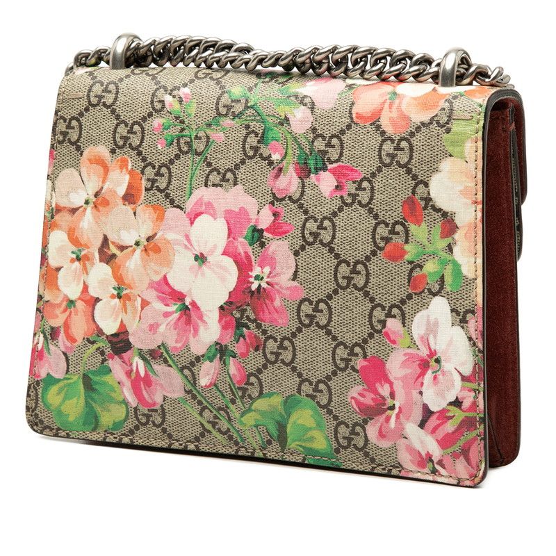 Gucci GG Blue Mus Dionysos Chain Shoulder Bag Beige Bordeaux Suwade — view 2
