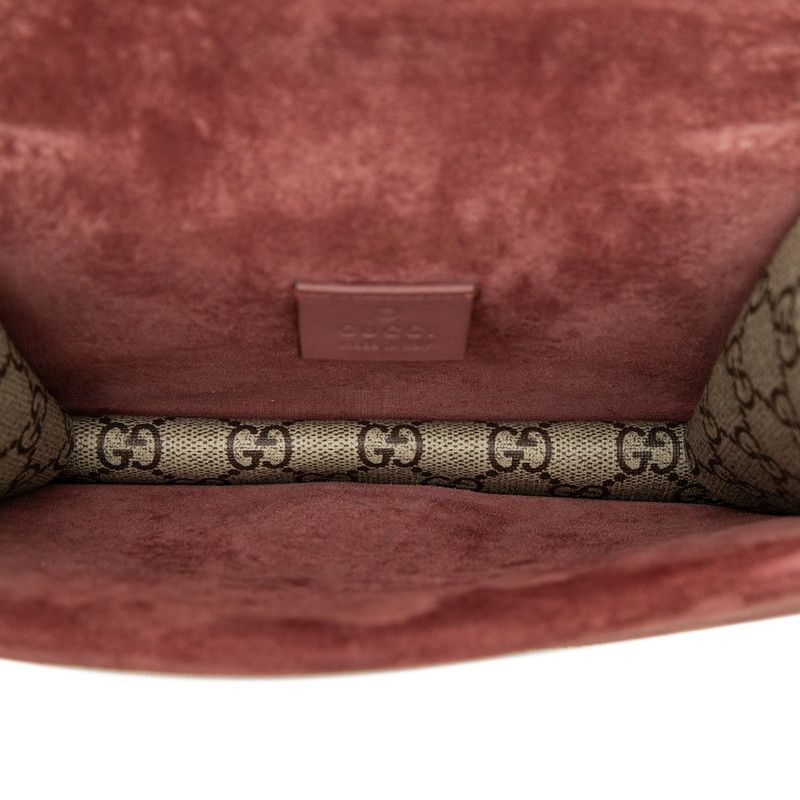 Gucci GG Blue Mus Dionysos Chain Shoulder Bag Beige Bordeaux Suwade — view 4