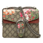 Gucci GG Blue Mus Dionysos Chain Shoulder Bag Beige Bordeaux Suwade