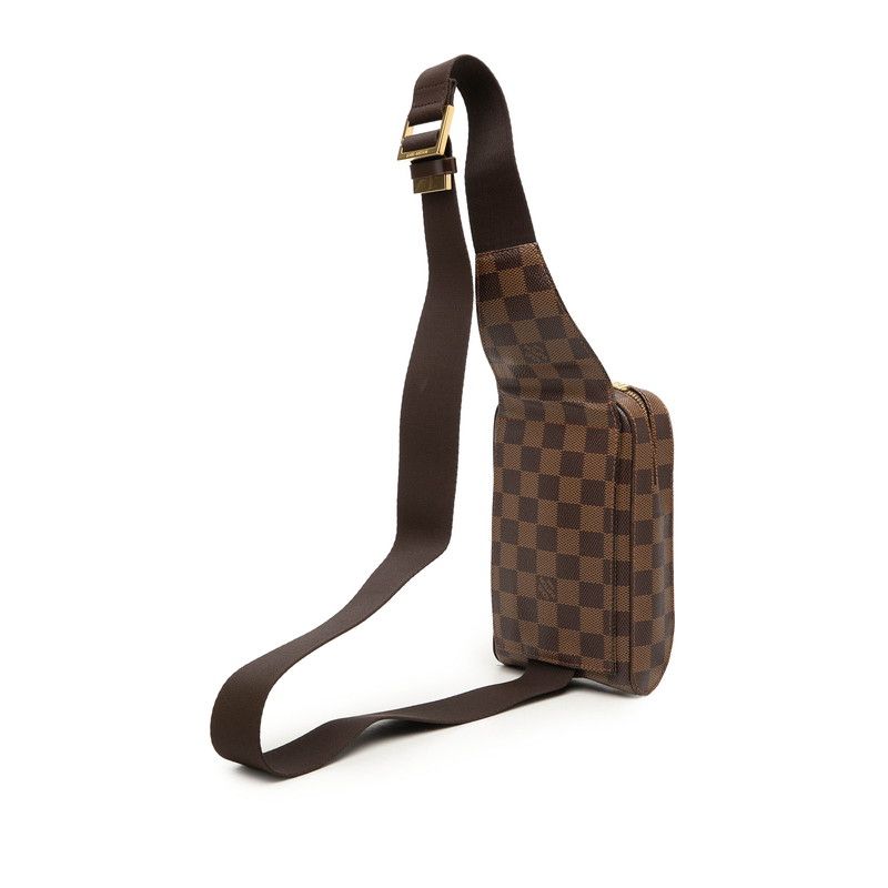 Louis Vuitton Damier Geronimos Belt Bag Brown Leather — view 2