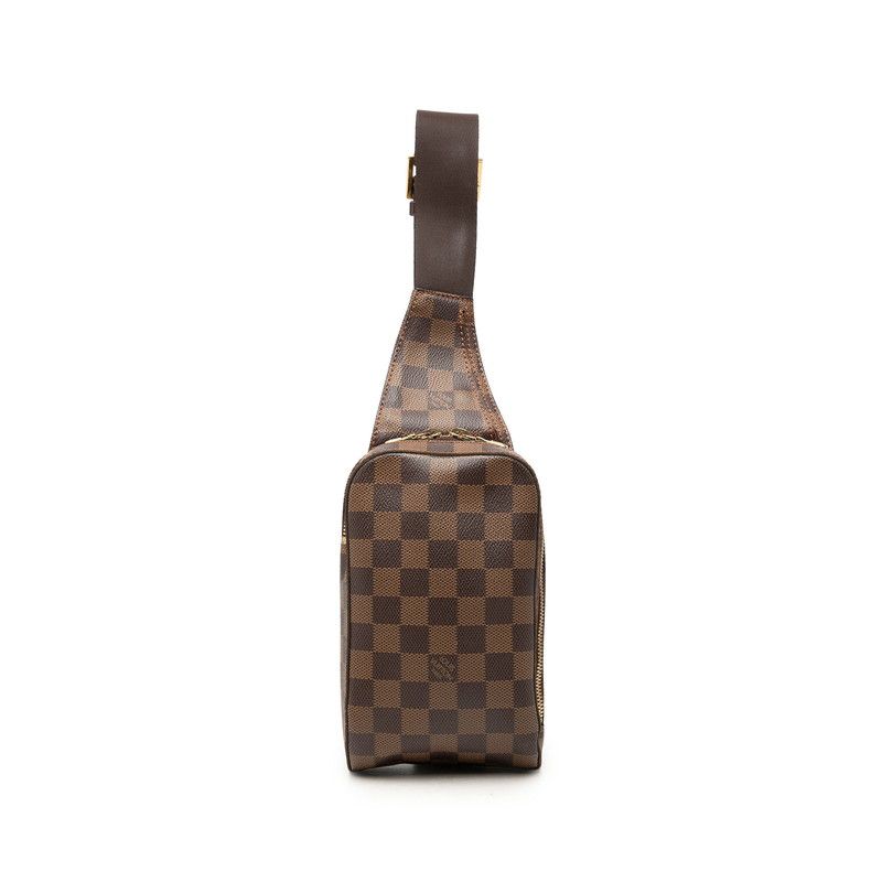 Louis Vuitton Damier Geronimos Belt Bag Brown Leather