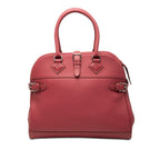 Hermes Atlas 35 Handbag Red Pink Silver Taurillon C Ence
