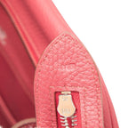 Hermes Atlas 35 Handbag Red Pink Silver Taurillon C Ence — view 6