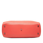 Hermes Atlas 35 Handbag Red Silver Taurillon C Ence — view 3