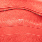 Hermes Atlas 35 Handbag Red Silver Taurillon C Ence — view 6