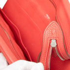 Hermes Atlas 35 Handbag Red Silver Taurillon C Ence — view 7